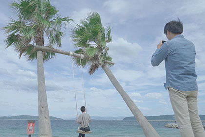 ヤシの木ブランコ