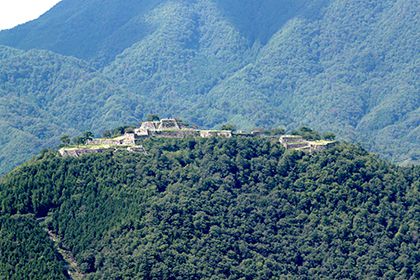 第一展望台から見た竹田城跡