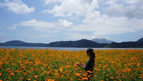 開聞岳がそびえる薩摩半島を快走 ～風光明媚な景色と砂むし温泉を楽しむ～