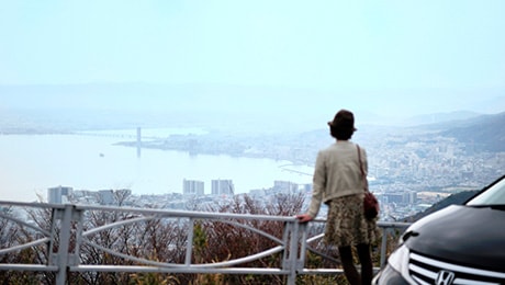 京都市街と琵琶湖を眼下に望む絶景ロード～自然豊かな比叡山を快走し、京都から滋賀・琵琶湖へ～