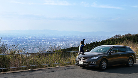 生駒山と信貴山の稜線を走り、眺望を楽しむ