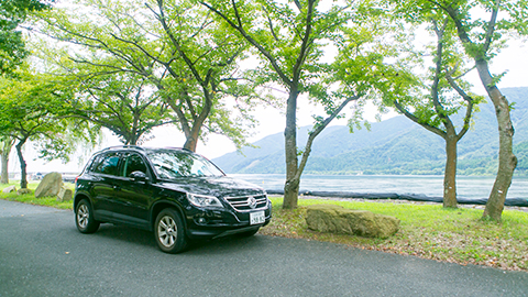 奥びわ湖の水辺の風景をめぐりマキノ高原へ