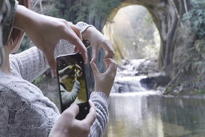 濃溝(農溝)の滝・亀岩の洞窟